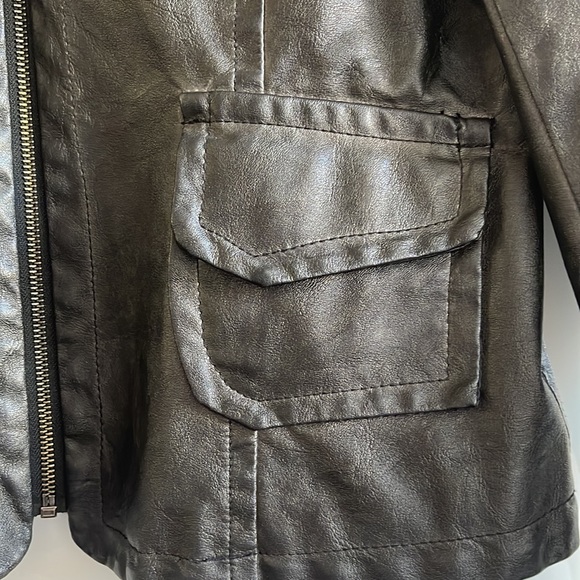 William Rast like new soft like leather jacket. Super trendy for a night out. - Picture 2 of 4